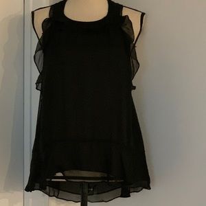 Diane von Furstenberg Sheer Silk Halter Top